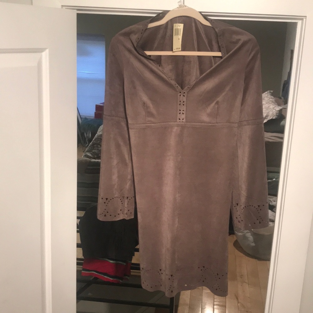 Suede dress